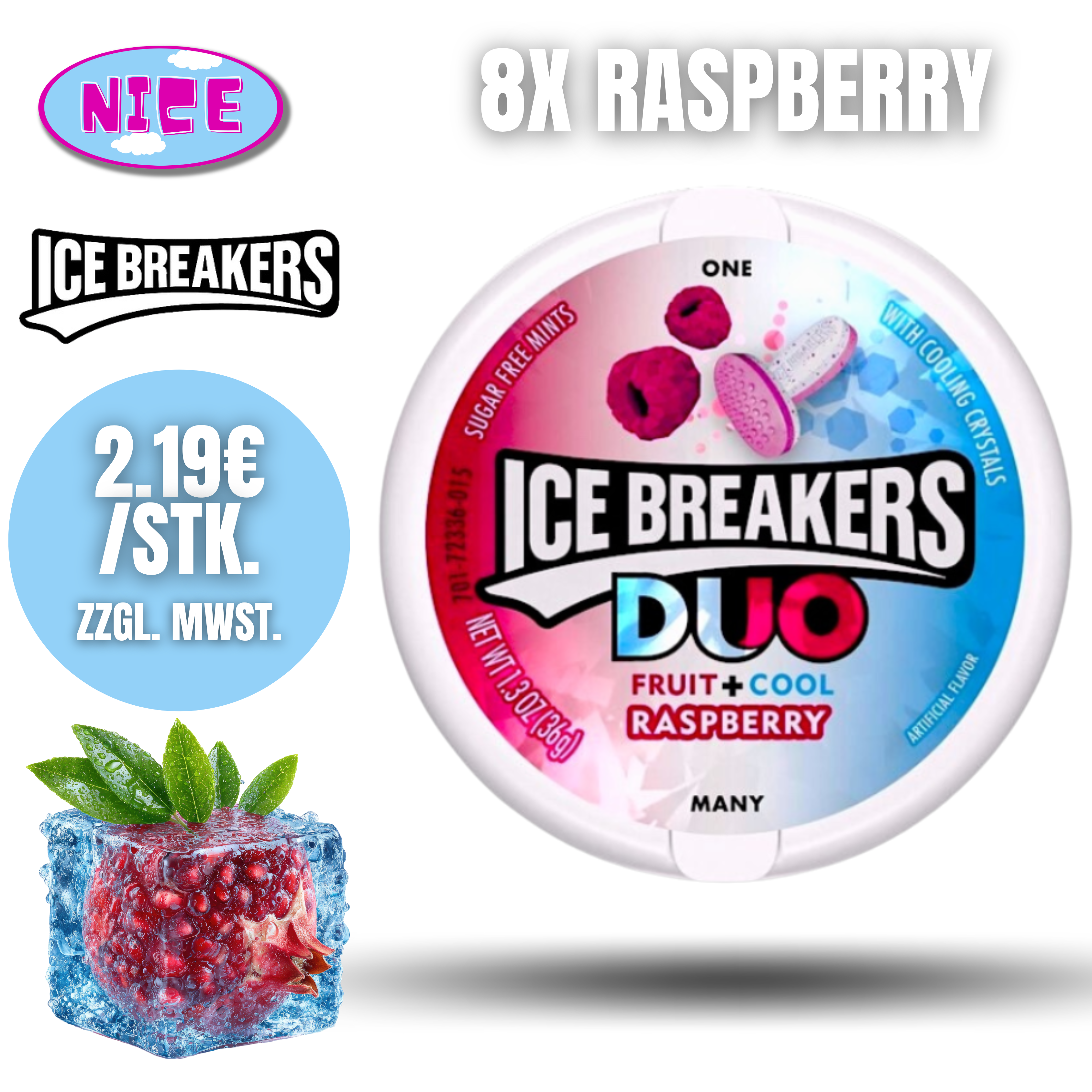 Ice Breakers 8er Tray